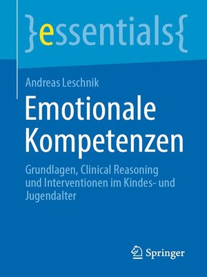 cover image of Emotionale Kompetenzen